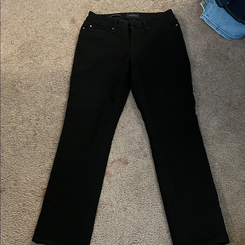 Charter Club Black Straight Leg Jeans